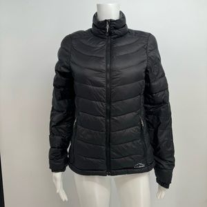 LL Bean Jacket Womens XXS Black Ultralight 850 Down Jacket DownTek